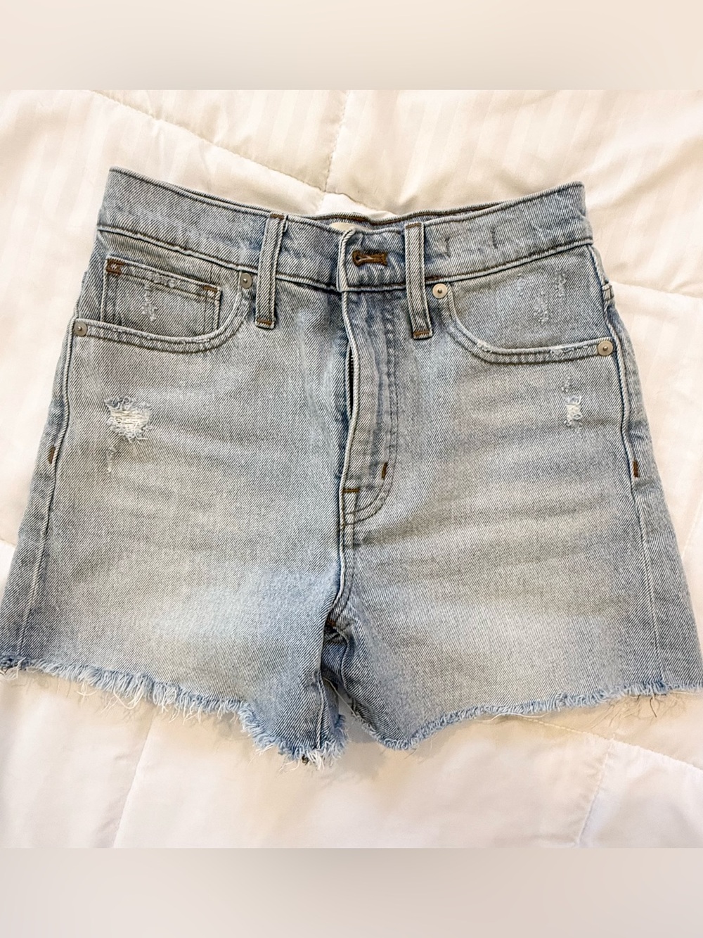 High Rise Denim Shorts